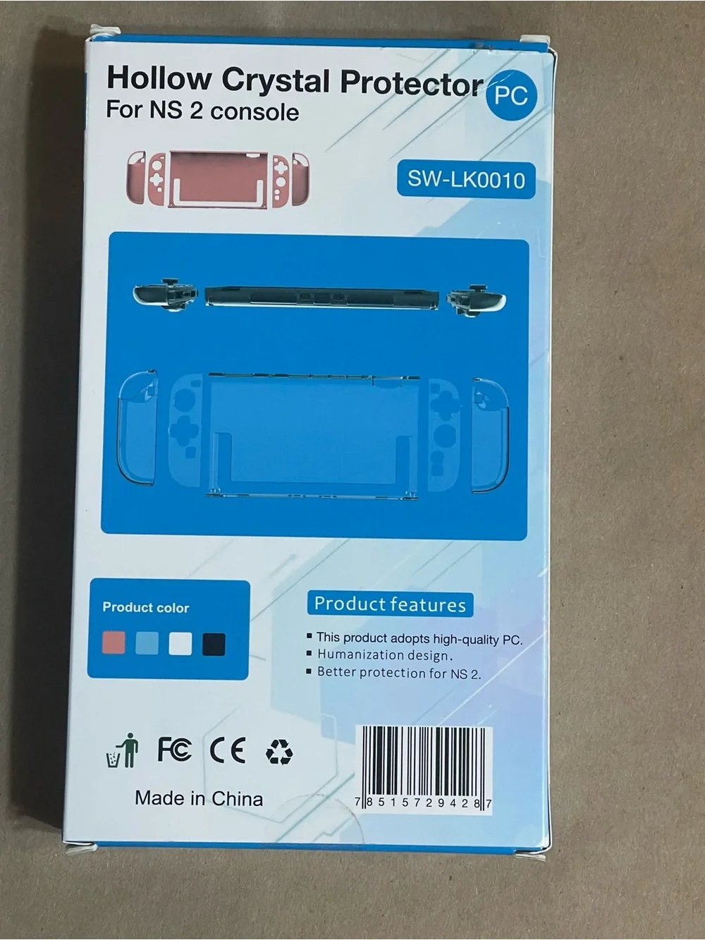 Hollow Crystal Protector for NS2 Console - Joy-Con Covers